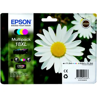 Cartouche d'encre EPSON T1816 XL (N/C/M/J) série Paquerette