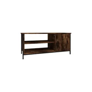 Meuble TV HELLOSHOP26 Meuble TV chêne fumé 100 x 40 x 45 cm av
