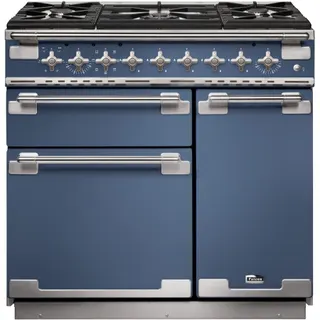 Piano de cuisson gaz FALCON ELISE 90 ROCHE BLEUE  NICKEL