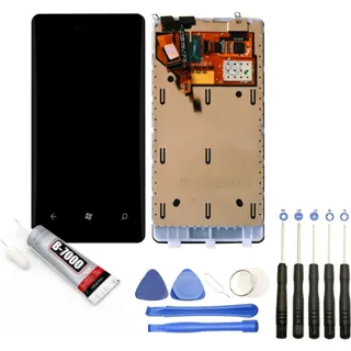 Ecran téléphone VISIODIRECT Vitre + LCD pour Nokia Lumia 800 NOIR