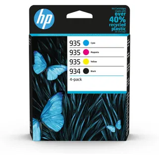 Cartouche d'encre HP Pack Multipack 4 Originales (934 Noir + 935 Couleurs) - L0S87AE