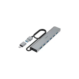 Hub USB C HAMA 7 ports, USB 3.2 Gen1,adapt. USB-C