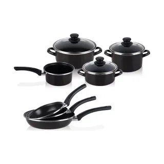 Batterie de cuisine MAGEFESA Kenia  7 pièces,  Jeu 3 poêles,Induction