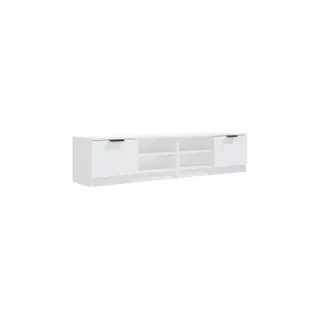 Meuble TV HELLOSHOP26 Lot de 2 meubles TV tendance moderne 80