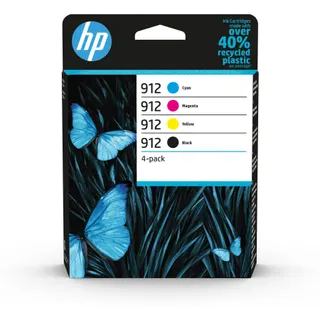 Cartouche d'encre HP Pack Multipack 912 Originales (Noir + 3 Couleurs) - 3YL82AE
