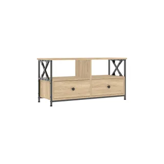 Meuble TV HELLOSHOP26 Meuble TV industriel avec espace de rang