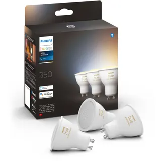 Pack PHILIPS HUE White Ambiance GU10 x3
