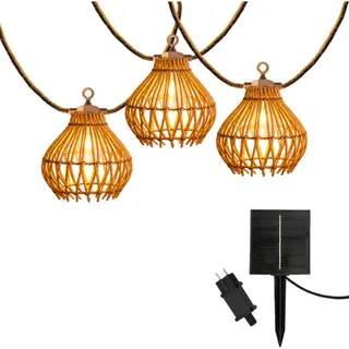 Guirlande lumineuse extérieur LUMISKY Guirlande solaire ROTILIA HYBRID 10 ampo