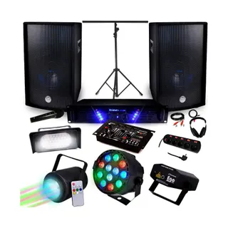 Pack sono IBIZA Pack Sono + Light Ampli AMP-300 + HP BMS