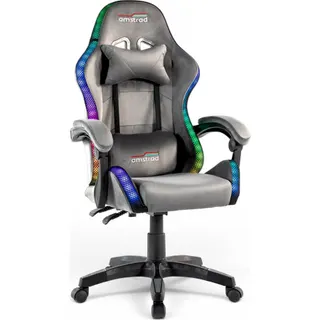 Chaise gaming AMSTRAD Chaise Gamer LED Grise 366 Modes