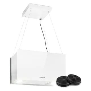 Hotte décorative îlot KLARSTEIN Kronleuchter îlot 60cm 590m³/h LED blanc