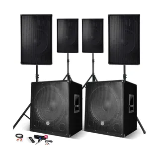 Pack sono BM SONIC Système Sonorisation Complet 4400W, 4 En
