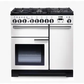 Piano de cuisson gaz FALCON Professional DELUXE 90 CM Blanc /CHROME