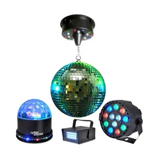 Jeu de lumières LYTOR Pack LIGHT Boule à facettes 30cm + Mini