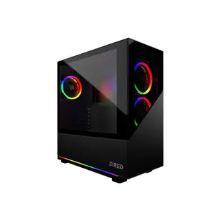 Boitier PC 1CONTROL SOLO Boitier Moyen Tour ATX M.Red Death Rainb