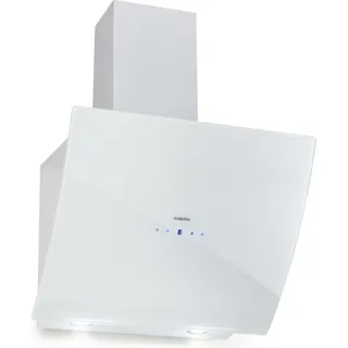 Hotte décorative murale inclinée KLARSTEIN Annabelle 60cm 595 m³/h tactile blanc