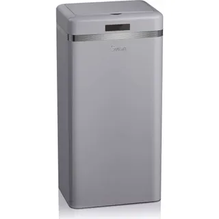 Poubelle de cuisine automatique SWAN SWKA4500GRNEU Retro Poubelle, Métal,45 L