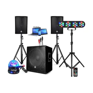 Pack sono BM SONIC +CAISSON DE BASSES USB Bluetooth +PIEDS