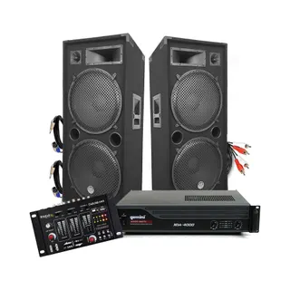 Pack sono GEMINI PACK ENCEINTES GEANTES AVEC AMPLI - 2x15