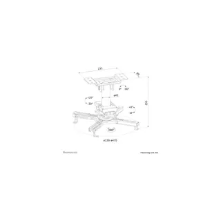Hub USB C NEOMOUNTS CL25-530BL1