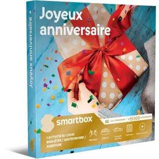 Coffret cadeau SMARTBOX Joyeux anniversaire 2