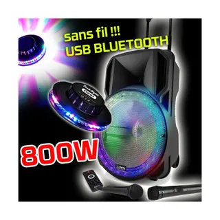 Enceinte sono PARTY LIGHT&SOUND PARTY-15RGB-OVNI-MIC 800W USB Bluetooth