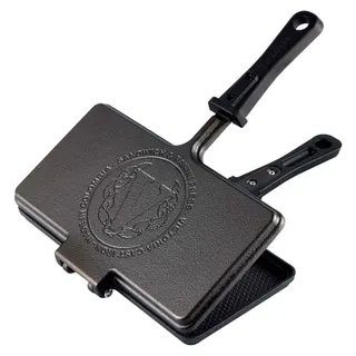 Poêle VICTORIA COOKWARE Presse Panini 27x14cm, Poêle à Sandwich