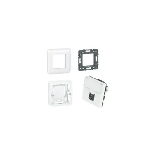 Prise murale LEGRAND Kit de 1 prise murale RJ45 Cat 6a blindé