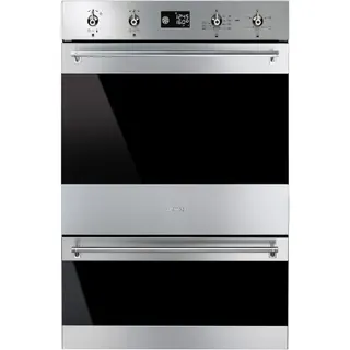 Four encastrable SMEG DOSP6390X - Pyrolyse - Double cavité - Porte froide - Rails télescopiques