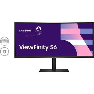 Ecran PC SAMSUNG ViewFinity S6 S65UC 34" VA incurvé WQHD 100  HDMI DP USB-C 90W