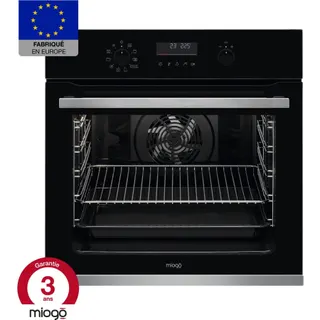 Four encastrable MIOGO MOP721PR2 - Pyrolyse - Chaleur tournante - Porte froide - Rails télescopiques Reconditionné