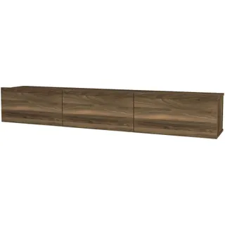Meuble TV HELLOSHOP26 Meuble TV 180 x 31 x 29,5 cm effet noyer