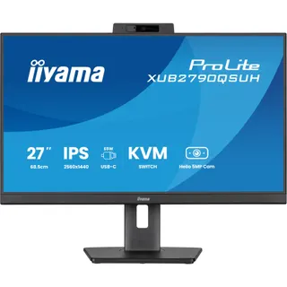 Ecran PC IIYAMA 27'' Noir Ultra mince avec Webcam IPS 16