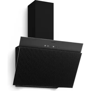 Hotte décorative murale KLARSTEIN Wavyn inclinée 661 m³/h 60 cm Noir