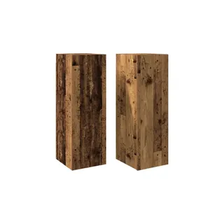 Meuble TV HELLOSHOP26 Lot de 2 meubles TV suspendus modernes 3