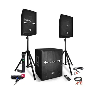 Pack sono BM SONIC Pack sono 2200W - Enceintes 12" + Caisso
