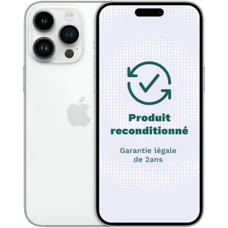 Smartphone APPLE iPhone 14 Pro Max Argent 128Go Excellent État avec Batterie Neuve - Reconditionné
