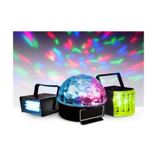 Jeu de lumières PARTY LIGHT&SOUND 3 jeux lumi à LED-1Mini strobo+ Effets