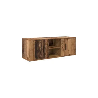 Meuble TV HELLOSHOP26 Meuble TV rectangulaire rustique avec ra