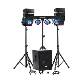 Pack sono BM SONIC Pack Sono DJ 1200W BT USB Portique LED