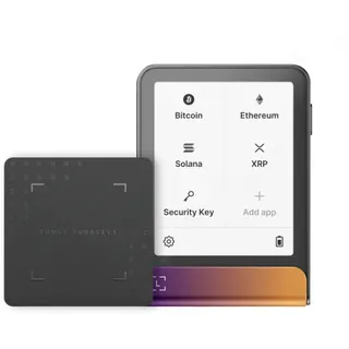 Crypto wallet LEDGER Flex Recovery key Fuchsia cendré