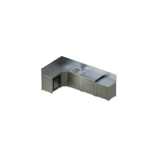 Cuisine extérieure ENO Cuisine COMFORT 5 modules avec angle-Sau