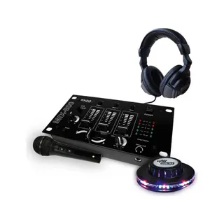 Table de mixage IBIZA SOUND + Casque + micro + Jeu de lumière