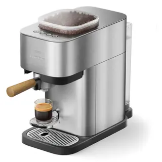 Machine à expresso PHILIPS BAR500/00 cafetière à grain Métal + Porte-filtre Bois de Frêne, Iced Coffee