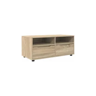 Meuble TV HELLOSHOP26 Meuble TV rectangulaire moderne avec tir