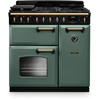 Piano de cuisson gaz FALCON NGC TAB GAZ 90 CM VERT MINERAL LAITON AN