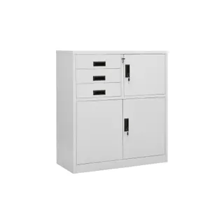 Armoire HELLOSHOP26 Armoire de bureau rangement avec étagère