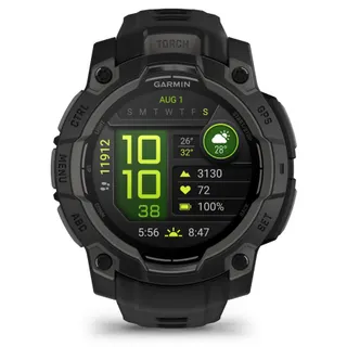 Montre sport GARMIN Instinct 3 Outdoor GPS AMOLED BT 45 mm Noir Bracelet noir