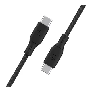 Câble alimentation BELKIN USB-C vers USB-C Tressé 3 mètres Noir