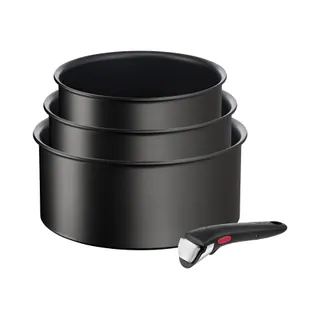 Batterie de cuisine TEFAL Ingenio Eco Resist 3 casseroles+poignée